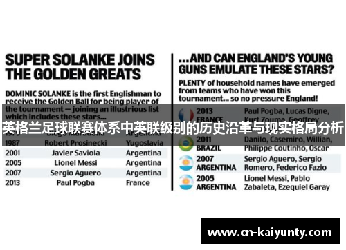 英格兰足球联赛体系中英联级别的历史沿革与现实格局分析